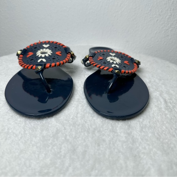 Jack Rogers Georgica Jelly Flip-Flop Thong Sandals - Picture 3 of 11